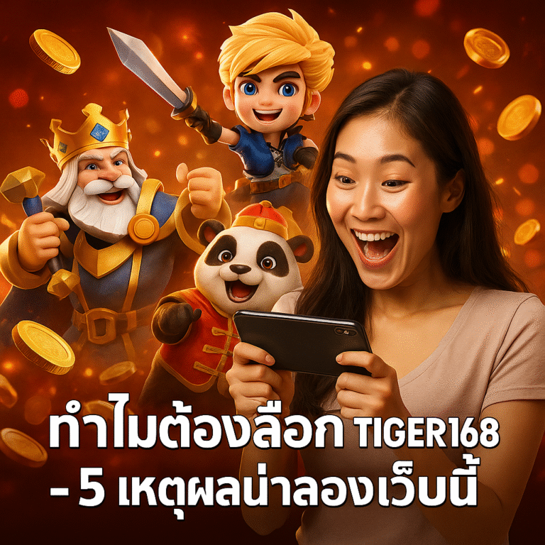 ทำไมต้องเลือก TIGER168 – 5 เหตุผลน่าลองเว็บนี้