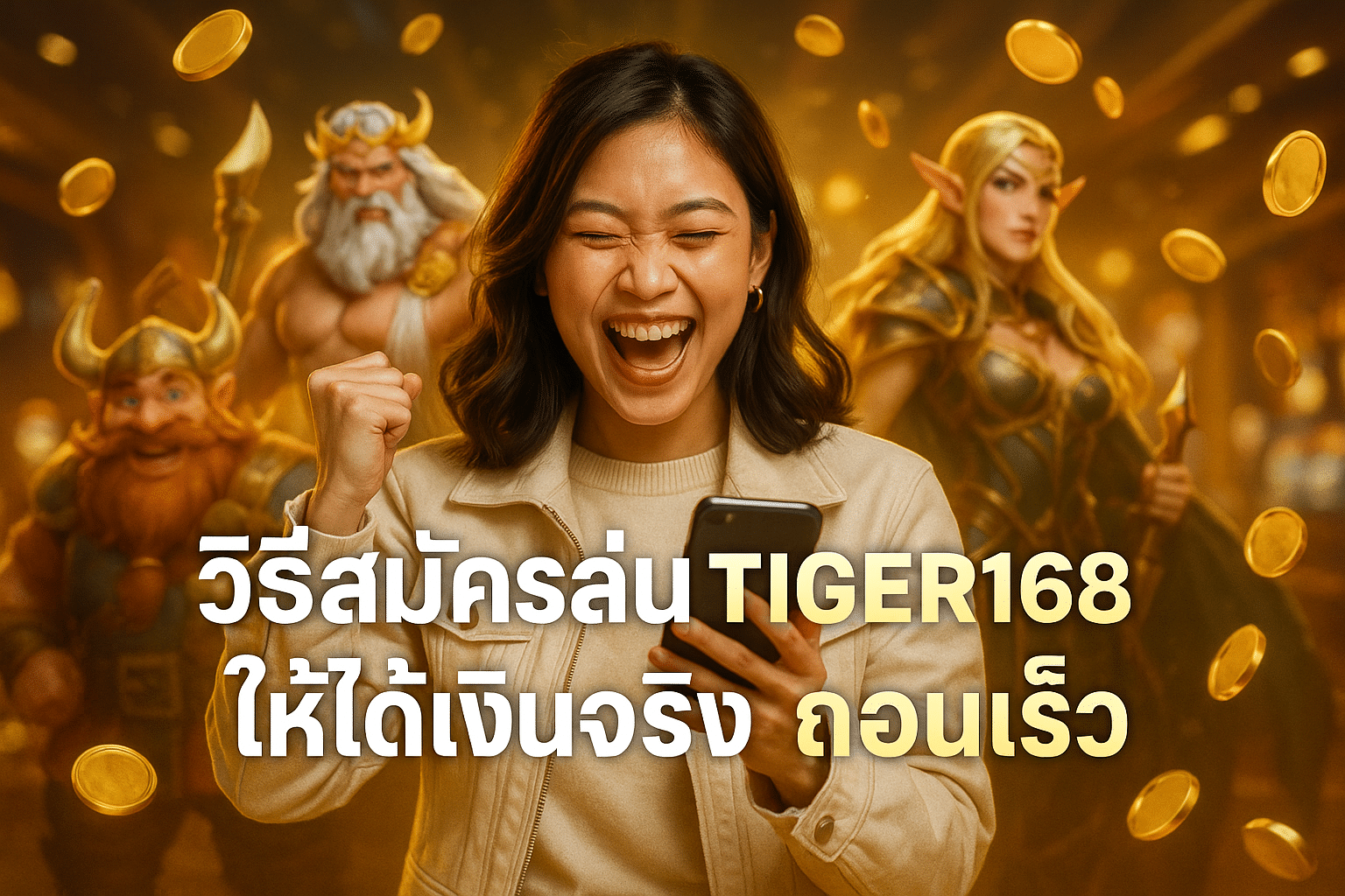 วิธีสมัครเล่น TIGER168 ให้ได้เงินจริง ถอนเร็ว