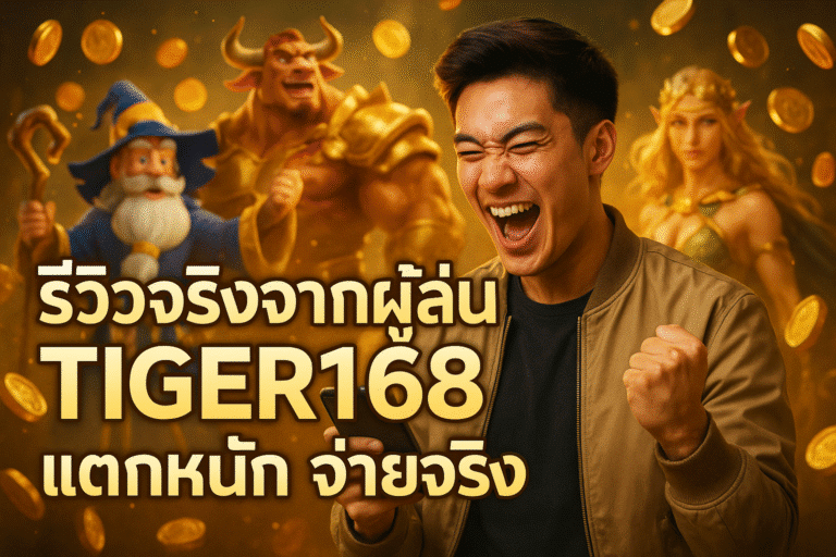 รีวิวจริงจากผู้เล่น TIGER168 แตกหนัก จ่ายจริง